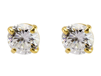 9ct-Yellow-Gold-Pair-5mm-----------Cu...