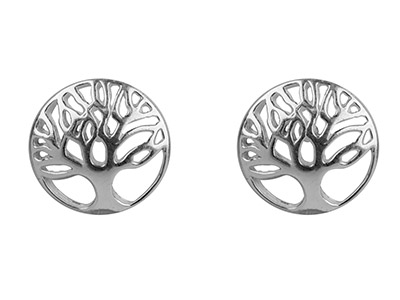 Sterling-Silver-Earrings-Tree-Of---Li...