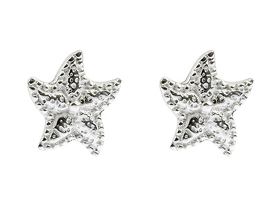 Sterling Silver Starfish Stud      Earrings