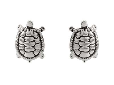 Sterling-Silver-Turtle-Design-Stud-Ea...