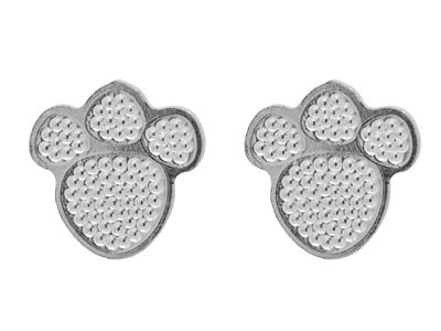 paw print stud earrings