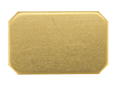 9ct Yellow Gold Blank Kc8233 1.00mm Fully Annealed Rectangle 17mm X 11m Cut Corners, 100% Recycled Gold - Standard Image - 1