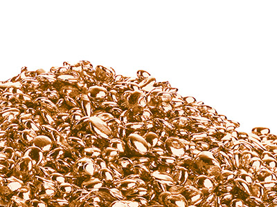 18ct Red Gold Grain