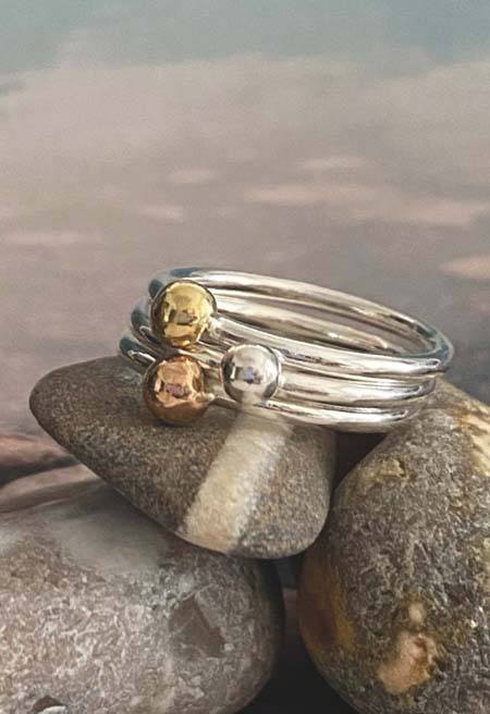 Pebble Stacking Rings