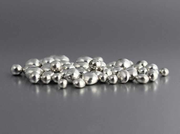 Argentium silver metal beads