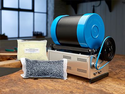 Barrel Tumbling Machine 3lb With Metal Polishing Kit