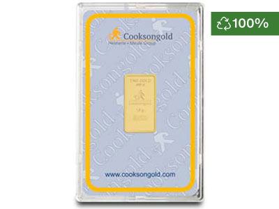 Fine Gold Bar 10gm Stamped UK Design