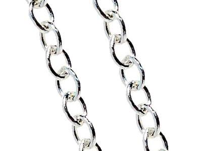 Plain Necklace Fine Chains 3.5 x 2.2mm Craft Chain for Jewellery Making DIY