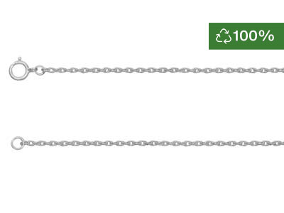 Sterling Silver 1.2mm Rope Chain 18"/45cm Unhallma