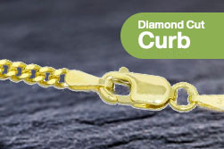 Diamond Cut Curb Chain