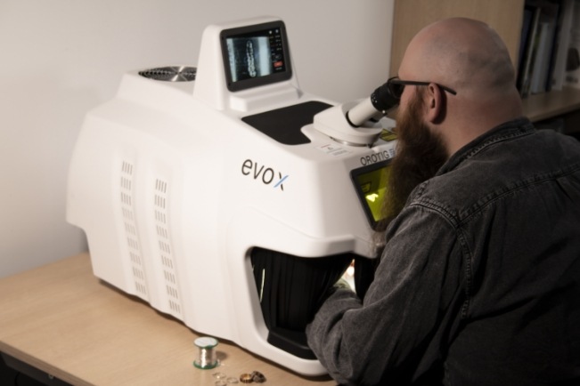 Orotig Evo X Laser Welding Machine in use